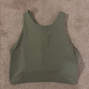 Athleta Conscious Crop Tank Bra A-C in Sage Green Size Large